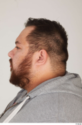 Head Hair Man White Casual Overweight Bearded Street photo references